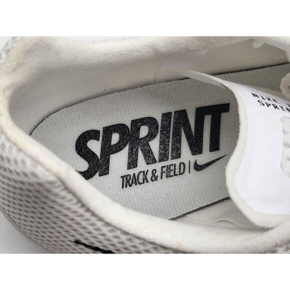 Nike Zoom Rival Sprint Track Spikes White/Black DC8753-100‎ Size 12.5 Mens - Picture 10 of 11